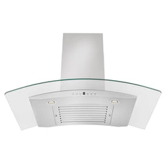 ZLINE 36 in. Convertible Vent Wall Mount Range Hood in Stainless Steel & Glass, KN4-36 - Smart Kitchen Lab