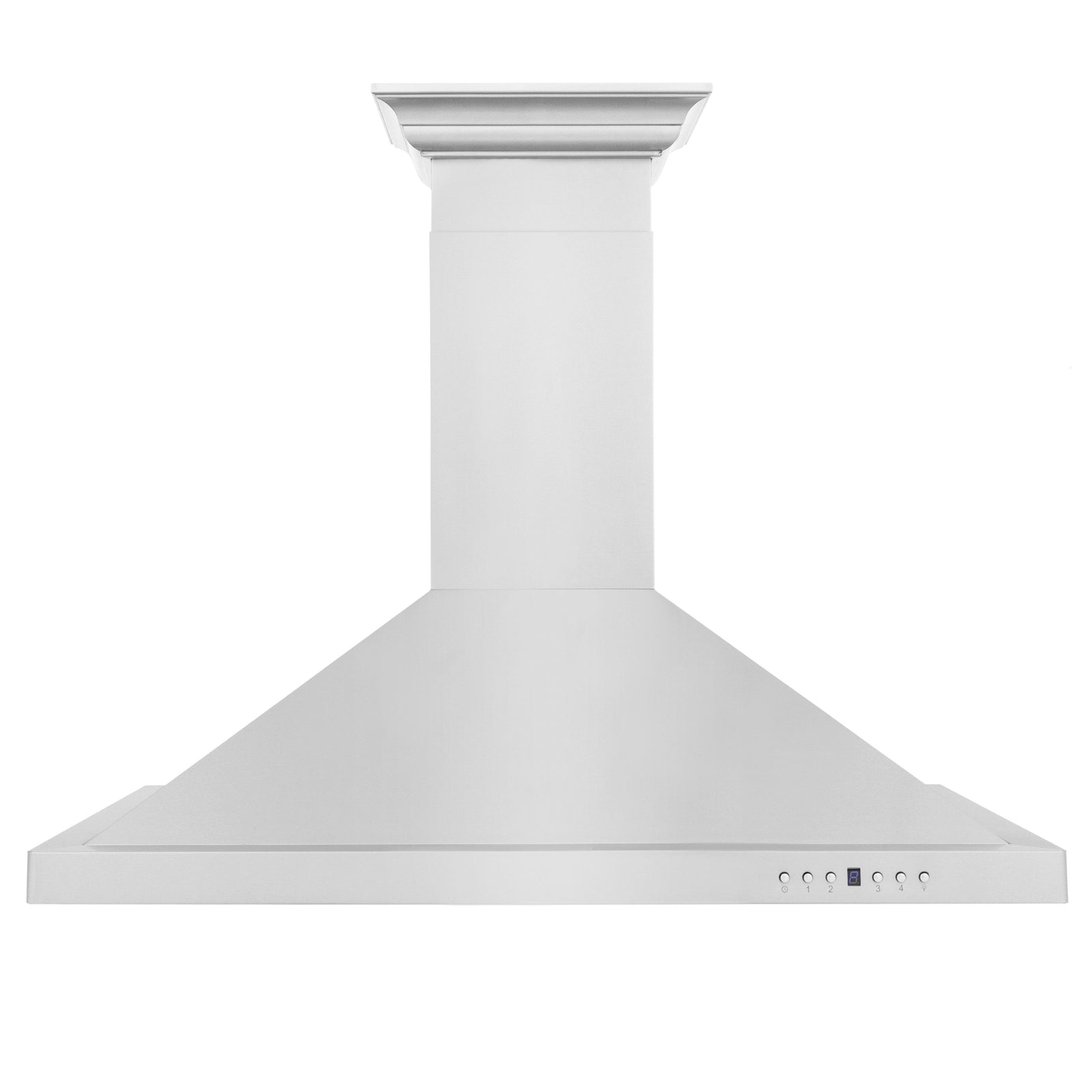 ZLINE 36 in. Convertible Vent Wall Mount Range Hood in Stainless Steel with Crown Molding, KBCRN-36 - Smart Kitchen Lab