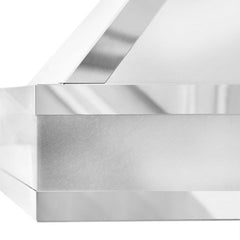 ZLINE 36 in. Designer Series Ducted Wall Mount Range Hood in DuraSnow® Stainless Steel with Mirror Accents, 655MR-36 - Smart Kitchen Lab