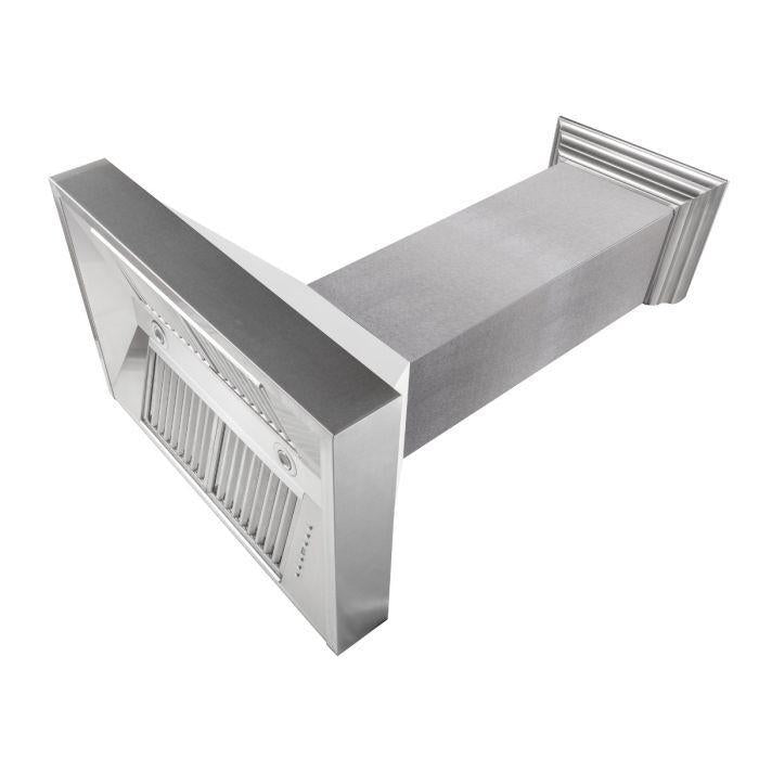 ZLINE 36 in. DuraSnow® Finish Range Hood with White Matte Shell, 8654WM-36 - Smart Kitchen Lab