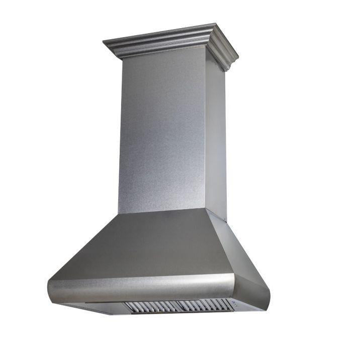 ZLINE 36 in. DuraSnow® Stainless Steel Wall Range Hood, 8687S-36 - Smart Kitchen Lab