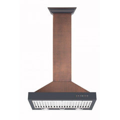 ZLINE 36 in. Hand-Hammered Copper Wall Range Hood, KB2-HBXXX-36 - Smart Kitchen Lab