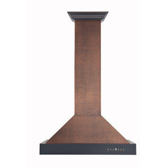 ZLINE 36 in. Hand-Hammered Copper Wall Range Hood, KB2-HBXXX-36 - Smart Kitchen Lab