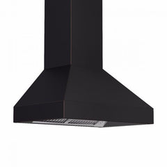 ZLINE 36 in. Oil-Rubbed Bronze Wall Range Hood 8667B-36, 24 in. depth - Smart Kitchen Lab