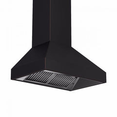 ZLINE 36 in. Oil-Rubbed Bronze Wall Range Hood 8667B-36, 24 in. depth - Smart Kitchen Lab