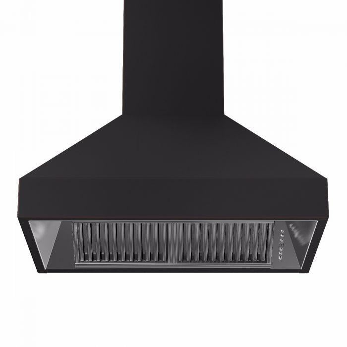 ZLINE 36 in. Oil-Rubbed Bronze Wall Range Hood 8667B-36, 24 in. depth - Smart Kitchen Lab