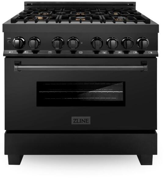 ZLINE 36 in. Professional Gas Burner/Electric Oven Stainless Steel Range with Brass Burners, RA-BR-36 - Smart Kitchen Lab