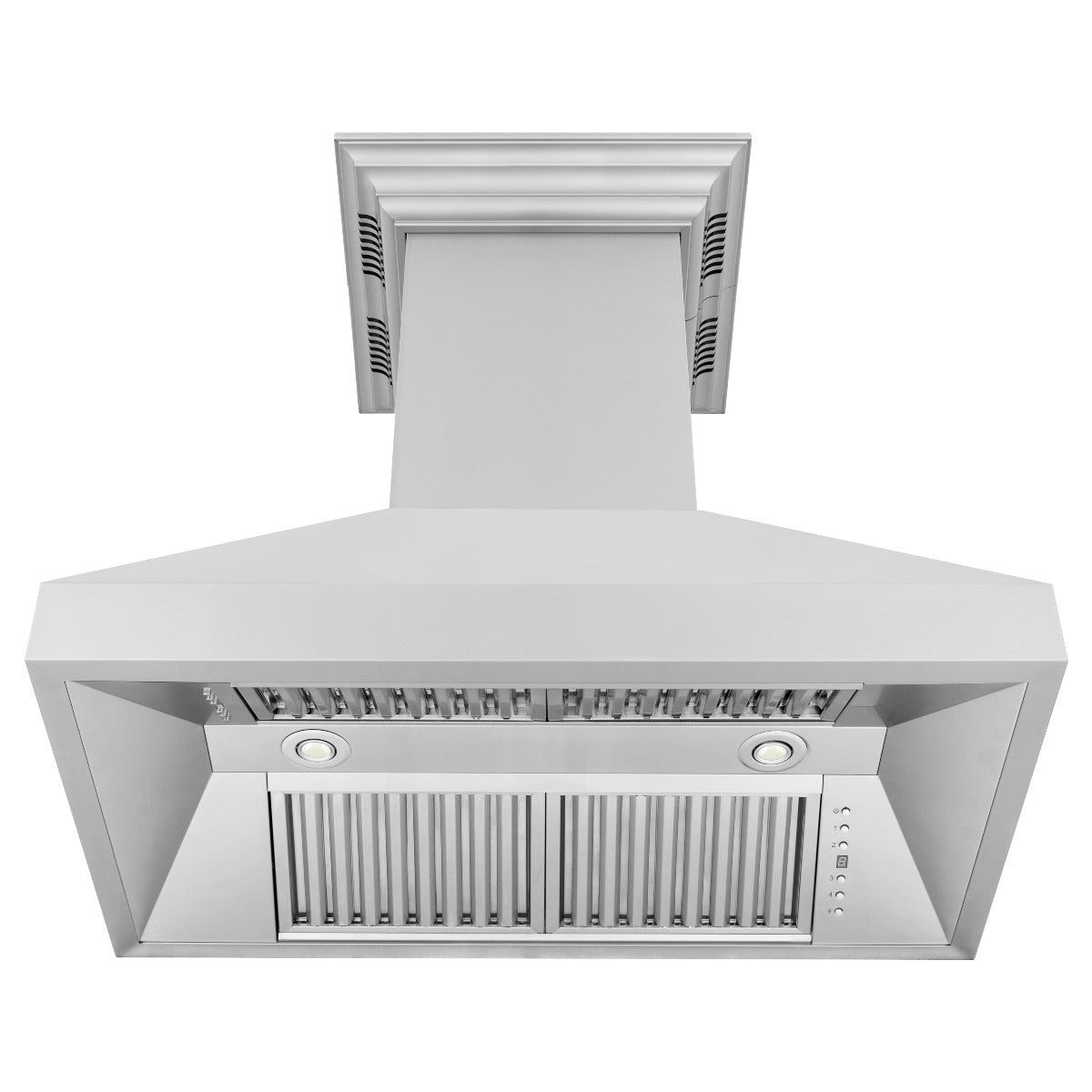 ZLINE 36 in. Professional Wall Mount Range Hood in Stainless Steel with Built-in CrownSound Bluetooth Speakers, 597iCRN-BT-36 - Smart Kitchen Lab