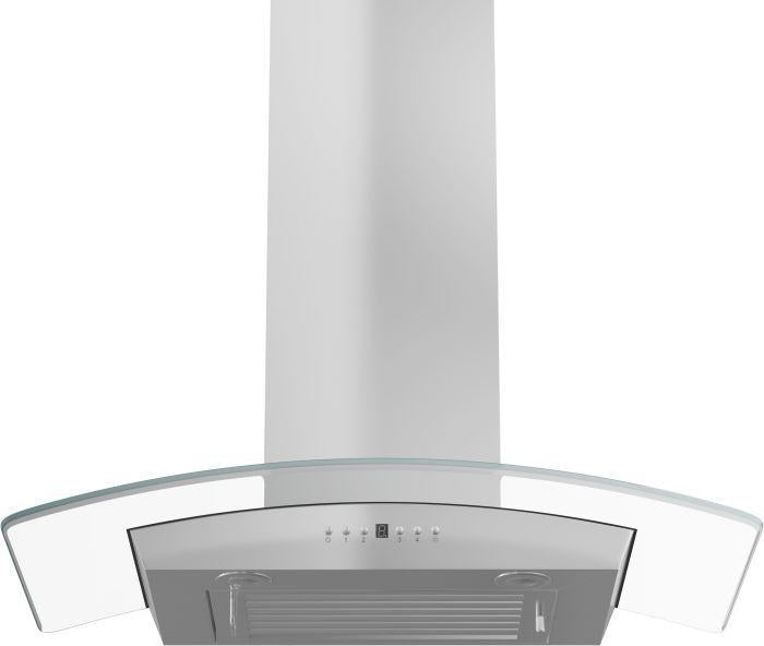 ZLINE 36 in. Stainless Steel Indoor Wall Range Hood with Crown Molding, KZCRN-36 - Smart Kitchen Lab