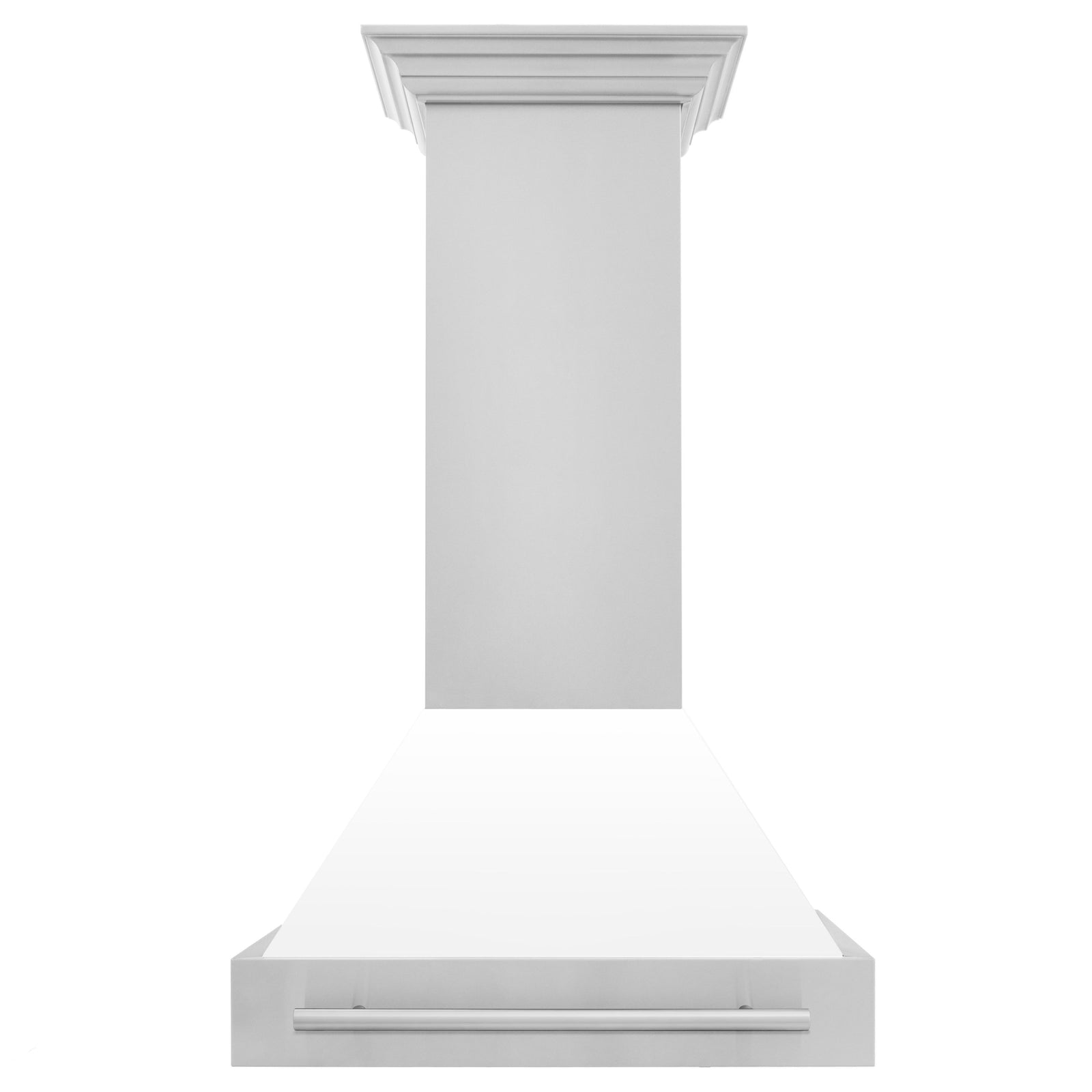 ZLINE 36 In. Stainless Steel Range Hood with White Matte Shell, 8654STX-WM-30 - Smart Kitchen Lab