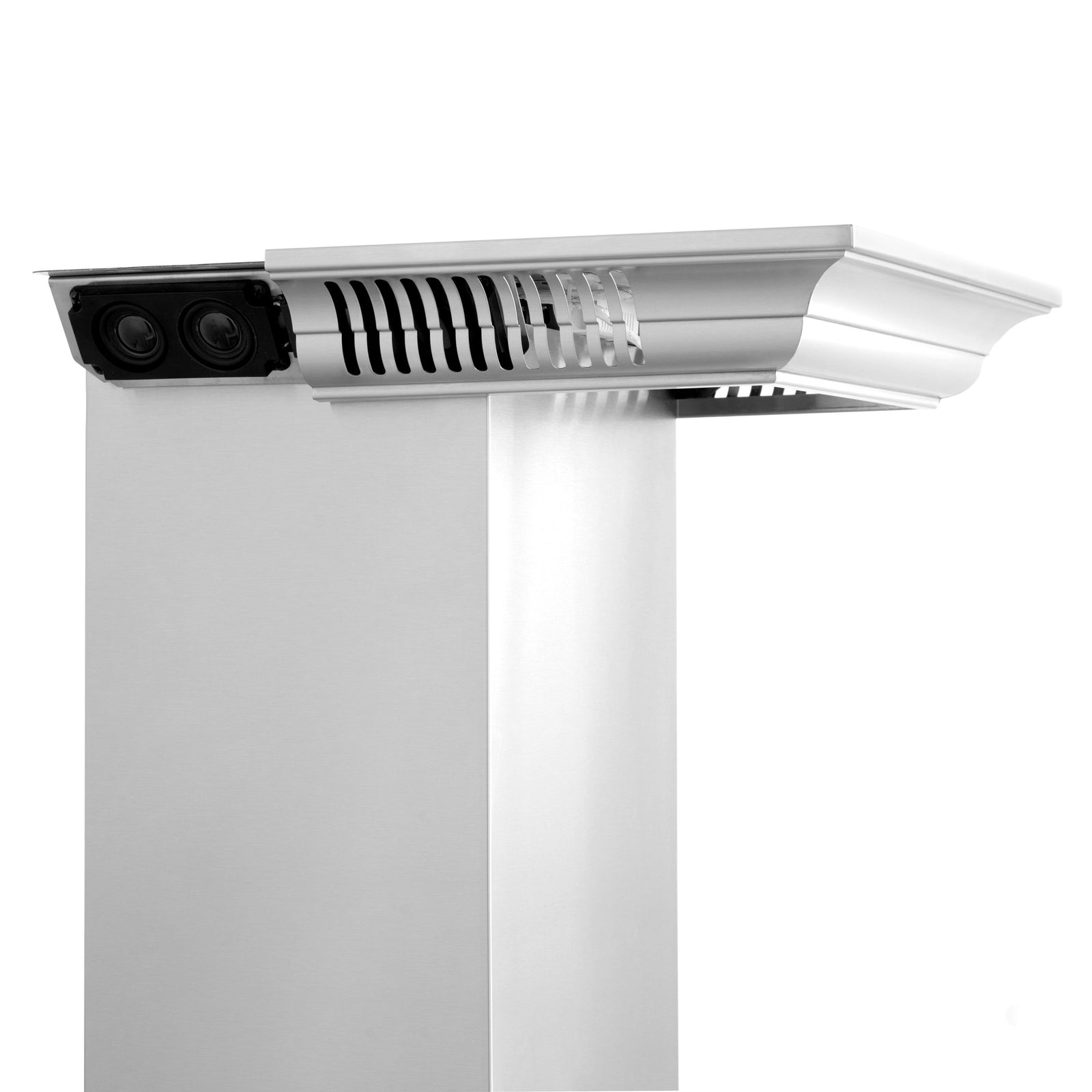 ZLINE 36 in. Wall Mount Range Hood in Stainless Steel with Built-in CrownSound™ Bluetooth Speakers, KF1CRN-BT-36 - Smart Kitchen Lab