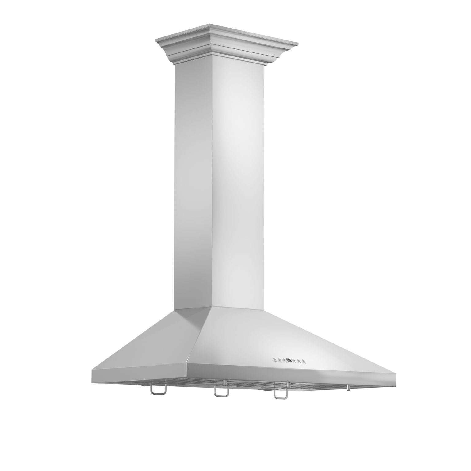 ZLINE 36 in. Wall Mount Range Hood in Stainless Steel with Built-in CrownSound™ Bluetooth Speakers, KF2CRN-BT-36 - Smart Kitchen Lab