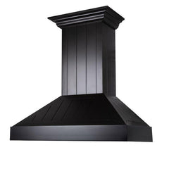 ZLINE 36 in. Wooden Wall Range Hood in Black, KPCC-36 - Smart Kitchen Lab