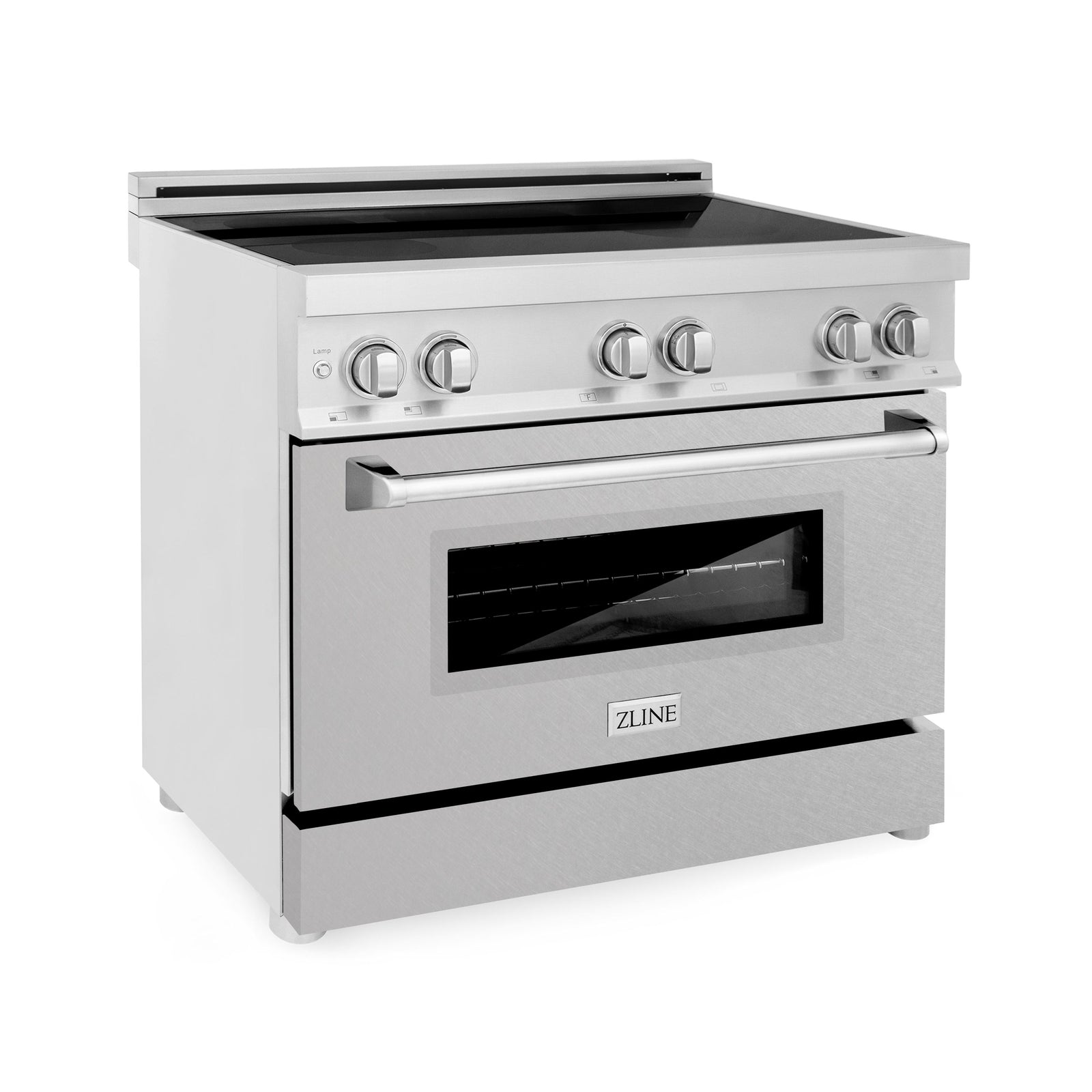 ZLINE 36 Inch 4.6 cu. ft. Induction Range with a 4 Element Stove and Electric Oven in DuraSnow® Stainless Steel, RAIND-SN-36 - Smart Kitchen Lab