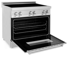 ZLINE 36 Inch 4.6 cu. ft. Induction Range with a 4 Element Stove and Electric Oven in DuraSnow® Stainless Steel, RAIND-SN-36 - Smart Kitchen Lab
