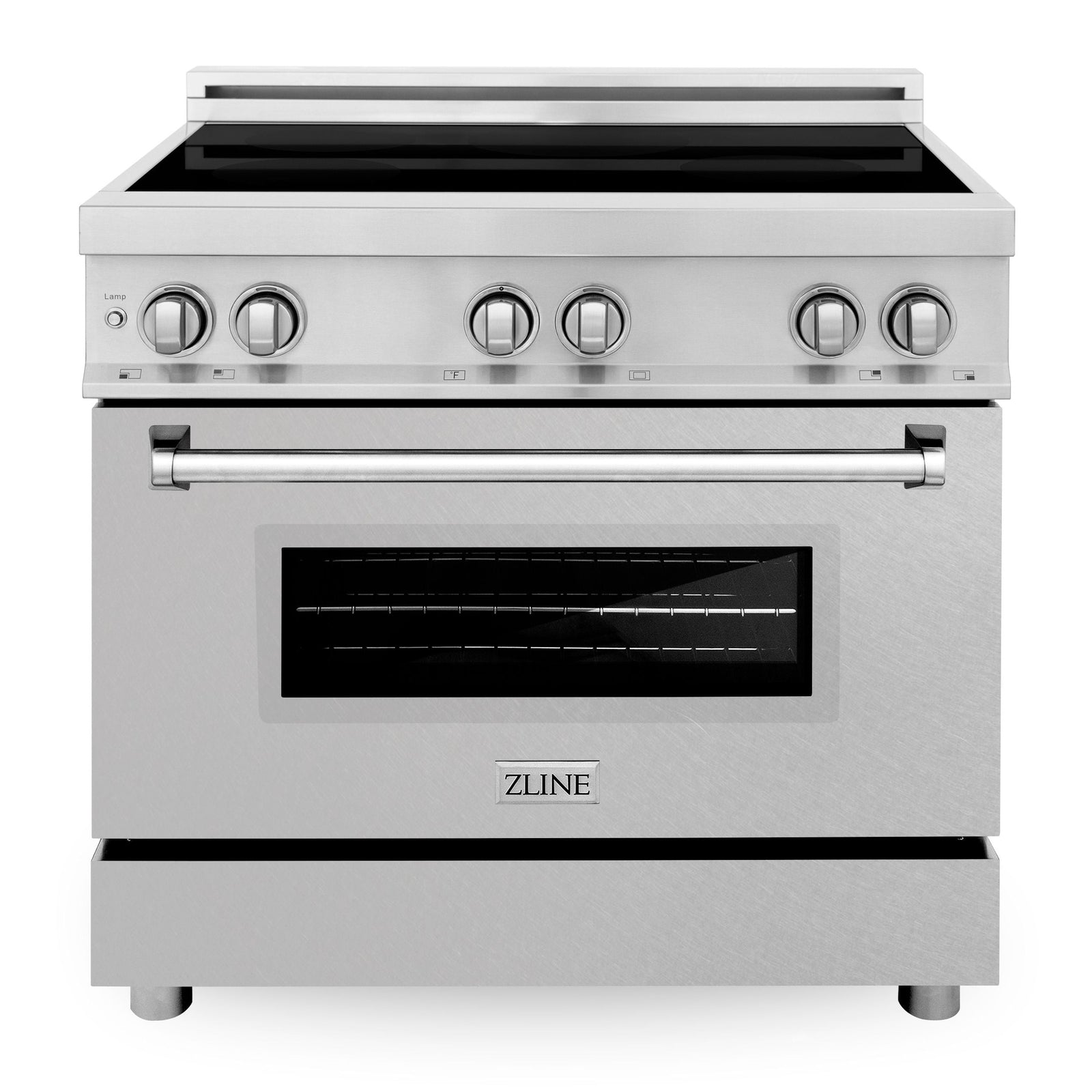 ZLINE 36 Inch 4.6 cu. ft. Induction Range with a 4 Element Stove and Electric Oven in DuraSnow® Stainless Steel, RAIND-SN-36 - Smart Kitchen Lab