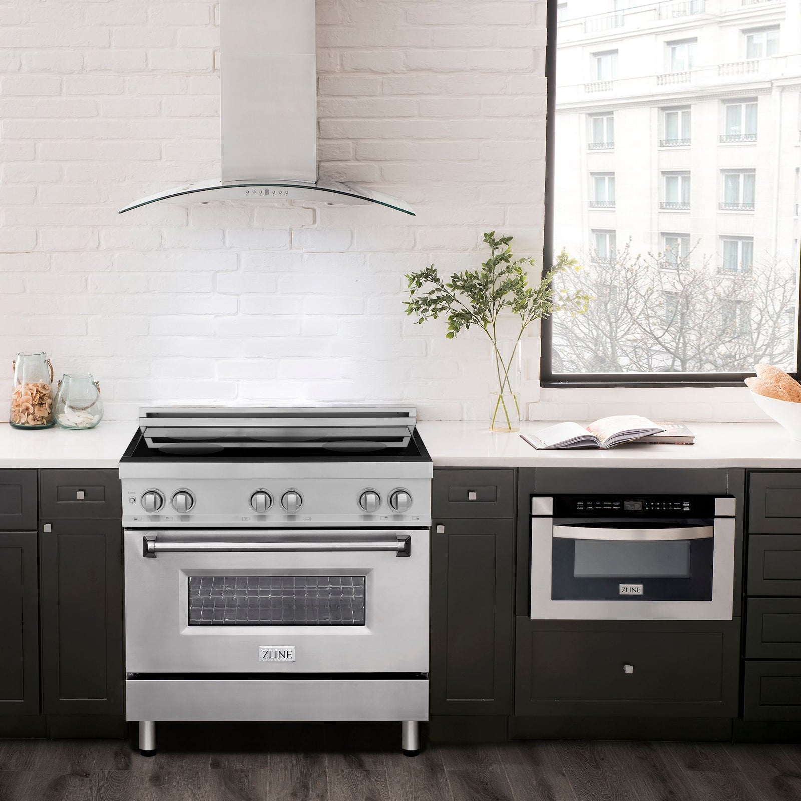 ZLINE 36 Inch 4.6 cu. ft. Induction Range with a 4 Element Stove and Electric Oven in Stainless Steel, RAIND-36 - Smart Kitchen Lab