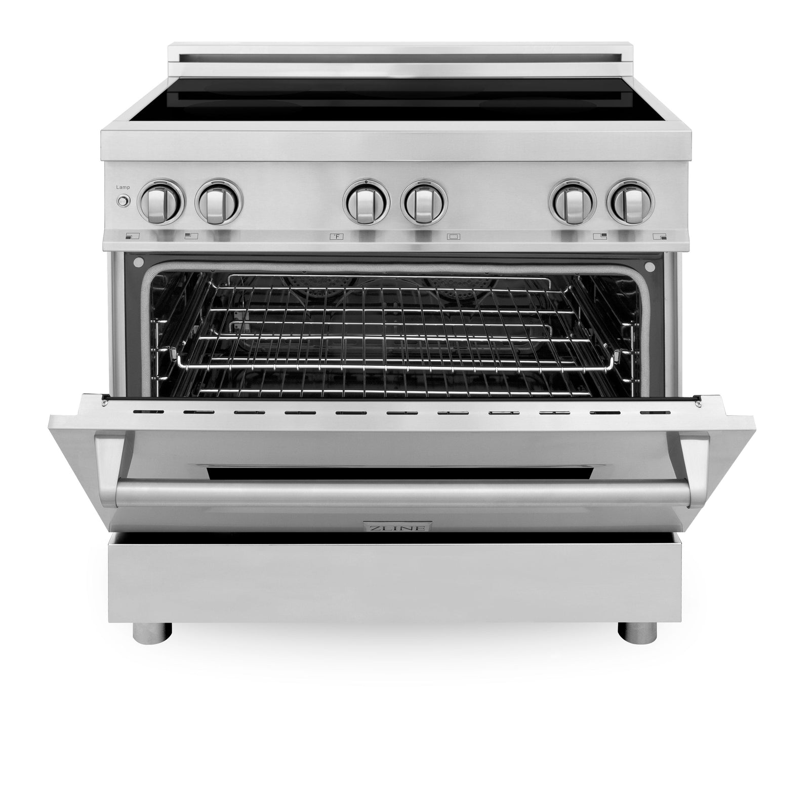 ZLINE 36 Inch 4.6 cu. ft. Induction Range with a 4 Element Stove and Electric Oven in Stainless Steel, RAIND-36 - Smart Kitchen Lab