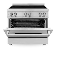 ZLINE 36 Inch 4.6 cu. ft. Induction Range with a 4 Element Stove and Electric Oven in Stainless Steel, RAIND-36 - Smart Kitchen Lab