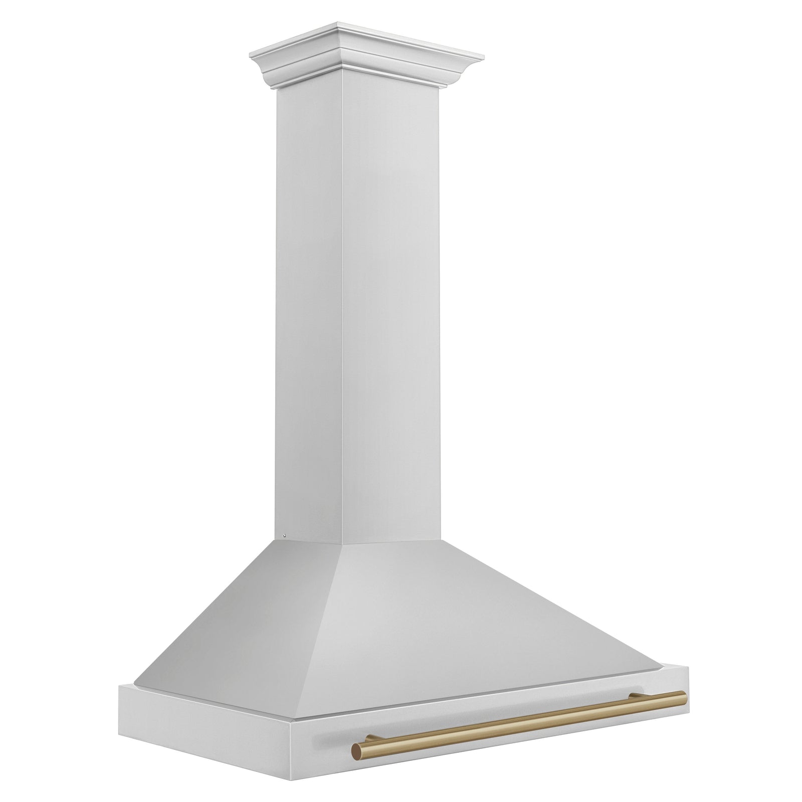 ZLINE 36 Inch Autograph Edition Stainless Steel Range Hood with Champagne Bronze Handle, KB4STZ-36-CB - Smart Kitchen Lab