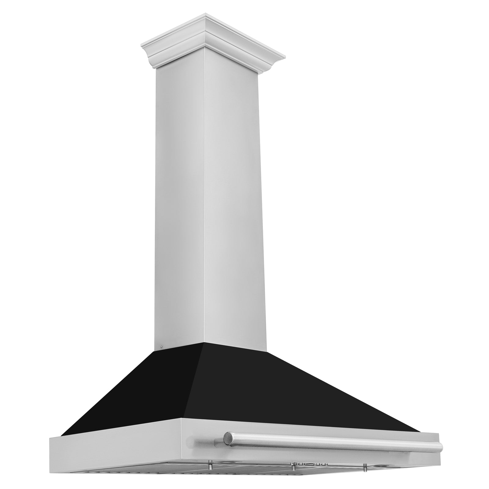 ZLINE 36 Inch Stainless Steel Range Hood with Black Matte Shell and Stainless Steel Handle, KB4STX-BLM-36 - Smart Kitchen Lab