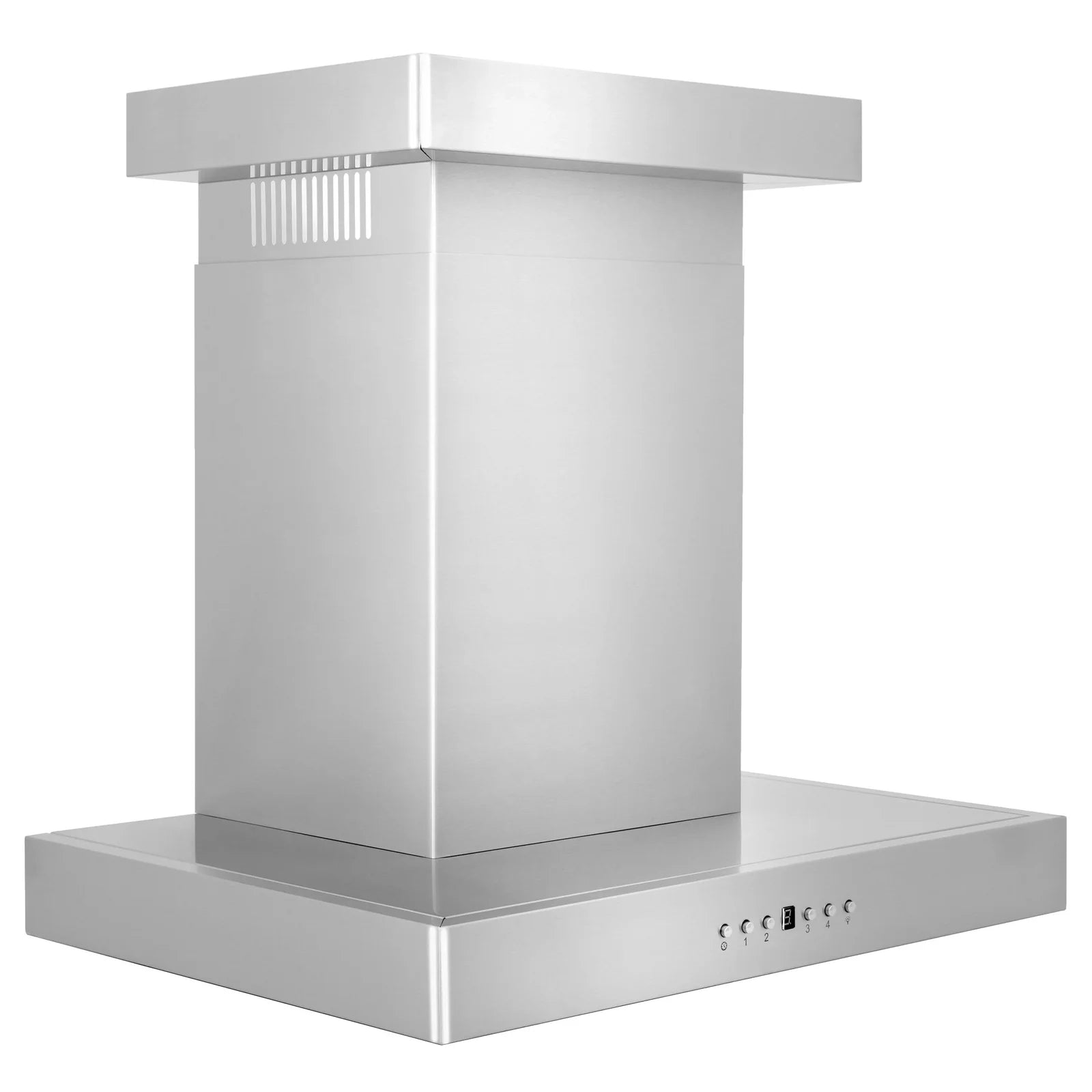 ZLINE 42 in. Convertible Vent Wall Mount Range Hood in Stainless Steel with Crown Molding, KECRN-42 - Smart Kitchen Lab