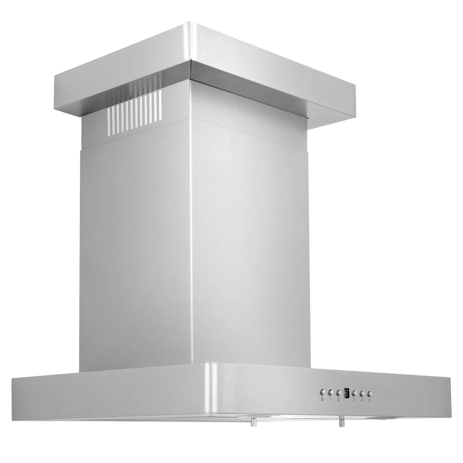 ZLINE 42 in. Convertible Vent Wall Mount Range Hood in Stainless Steel with Crown Molding, KECRN-42 - Smart Kitchen Lab