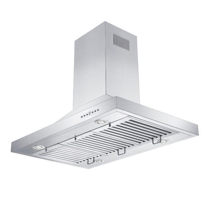 ZLINE 42 in. Remote Dual Blower Stainless Island Range Hood, GL2i-RD-42 - Smart Kitchen Lab