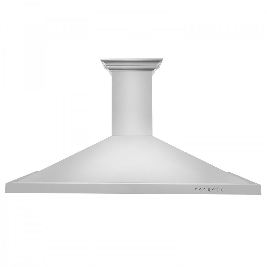 ZLINE 42 in. Stainless Steel Wall Range Hood with Built-in CrownSound® Bluetooth Speakers, KBCRN-BT-42 - Smart Kitchen Lab