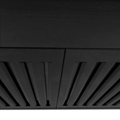 ZLINE 48 in. Convertible Vent Wall Mount Range Hood in Black Stainless Steel, BSKBN-48 - Smart Kitchen Lab