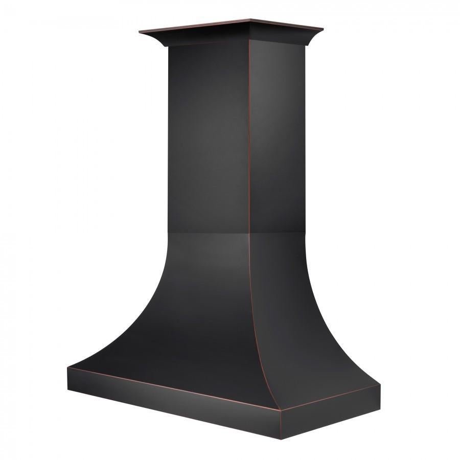 ZLINE 48 in. Designer Series Oil-Rubbed Bronze Wall Range Hood, 8632B-48 - Smart Kitchen Lab