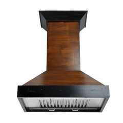 ZLINE 48 in. Designer Wooden Wall Mount Range Hood in Antigua and Walnut, KBAR-48 - Smart Kitchen Lab