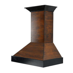 ZLINE 48 in. Designer Wooden Wall Mount Range Hood in Antigua and Walnut, KBAR-48 - Smart Kitchen Lab