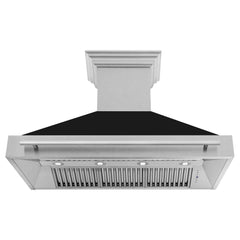 ZLINE 48 In. DuraSnow® Stainless Steel Range Hood with Black Matte Shell, 8654SNX-BLM-48 - Smart Kitchen Lab