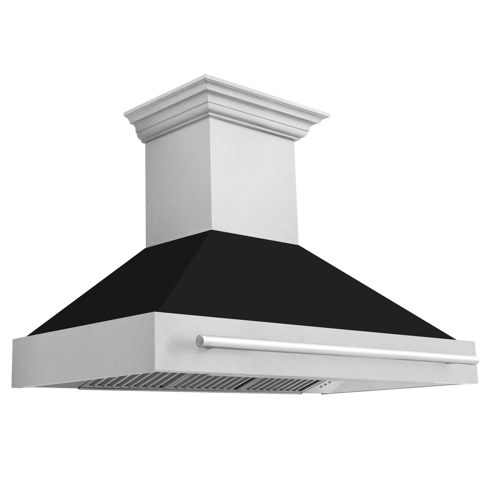 ZLINE 48 In. DuraSnow® Stainless Steel Range Hood with Black Matte Shell, 8654SNX-BLM48 - Smart Kitchen Lab