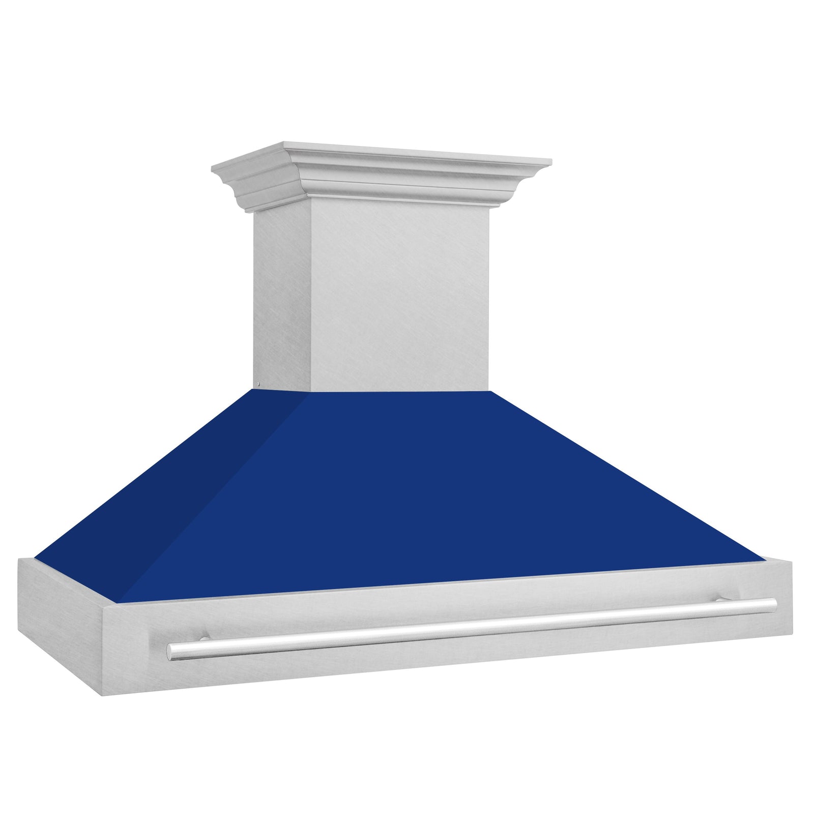 ZLINE 48 In. DuraSnow® Stainless Steel Range Hood with Blue Gloss Shell, 8654SNX-BG-48 - Smart Kitchen Lab