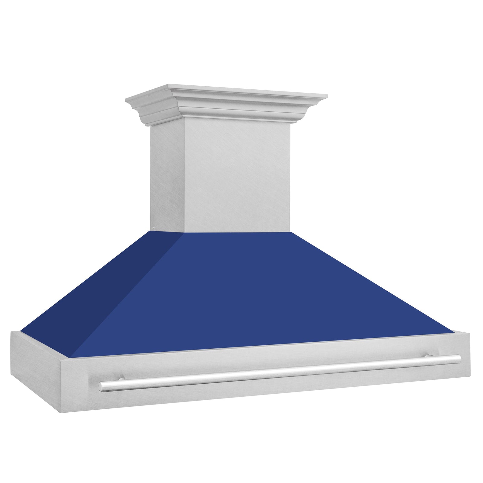 ZLINE 48 In. DuraSnow® Stainless Steel Range Hood with Blue Matte Shell, 8654SNX-BM-48 - Smart Kitchen Lab