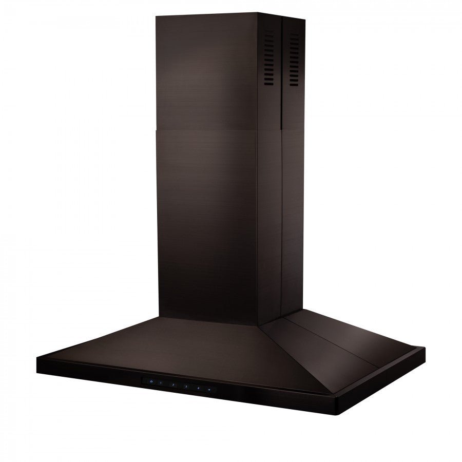 ZLINE 48 in. Island Mount Range Hood in Black Stainless Steel (BSGL2iN-48) - Smart Kitchen Lab