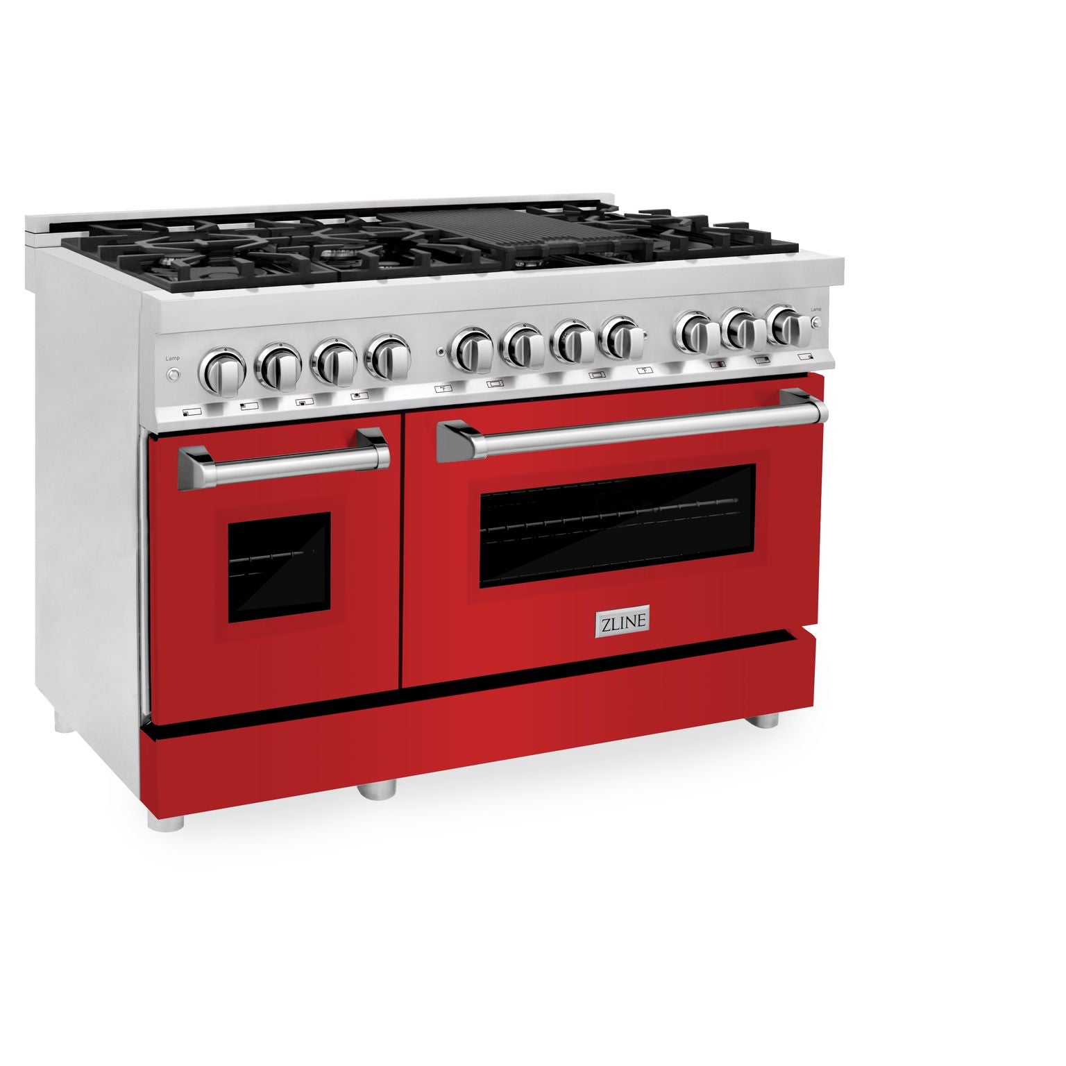 ZLINE 48 in. Professional Gas Burner/Electric Oven in DuraSnow® Stainless with 6.0 cu.ft. Oven, RAS-SN-48 - Smart Kitchen Lab