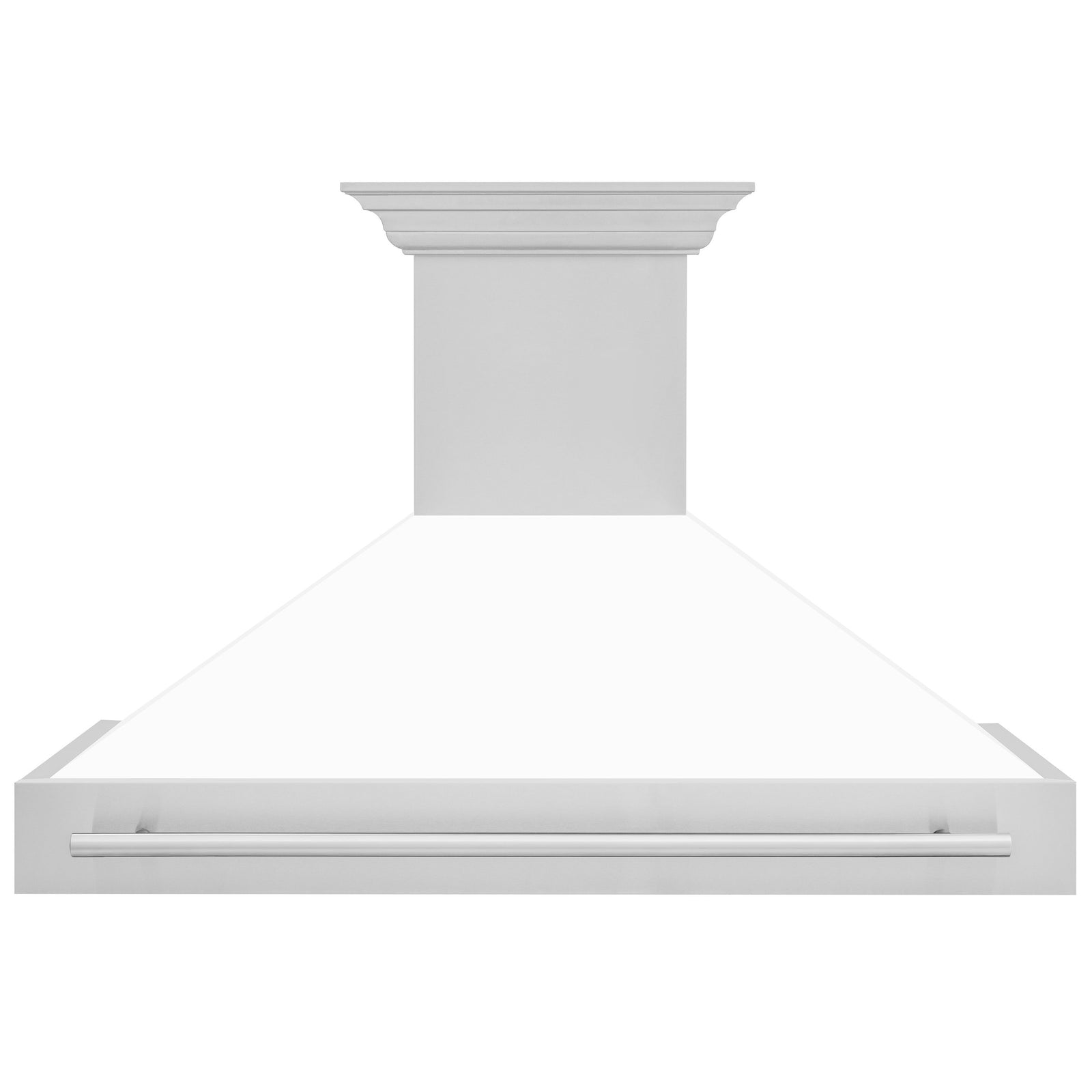 ZLINE 48 In. Stainless Steel Range Hood with White Matte Shell, 8654STX-WM-48 - Smart Kitchen Lab