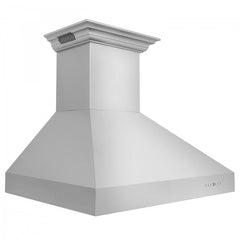 ZLINE 48 in. Stainless Steel Wall Range Hood with Built-in CrownSound® Bluetooth Speakers, 697CRN-BT-48 - Smart Kitchen Lab