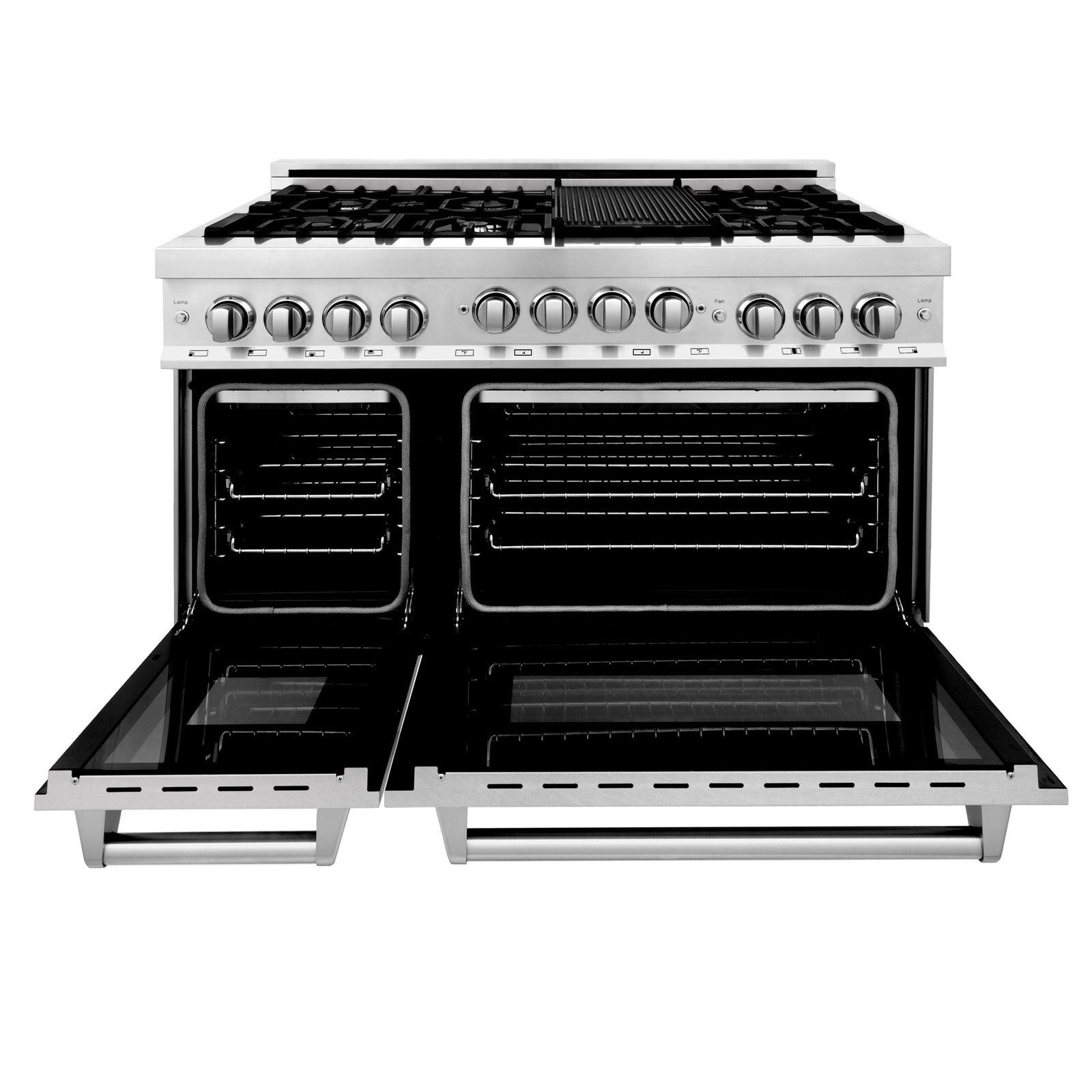 ZLINE 48 Inch 6.0 cu. ft. Range with Gas Stove and Gas Oven in Stainless Steel with a DuraSnow® Door, RG-SN-48 - Smart Kitchen Lab