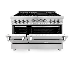 ZLINE 48 Inch 6.0 cu. ft. Range with Gas Stove and Gas Oven in Stainless Steel with a DuraSnow® Door, RG-SN-48 - Smart Kitchen Lab