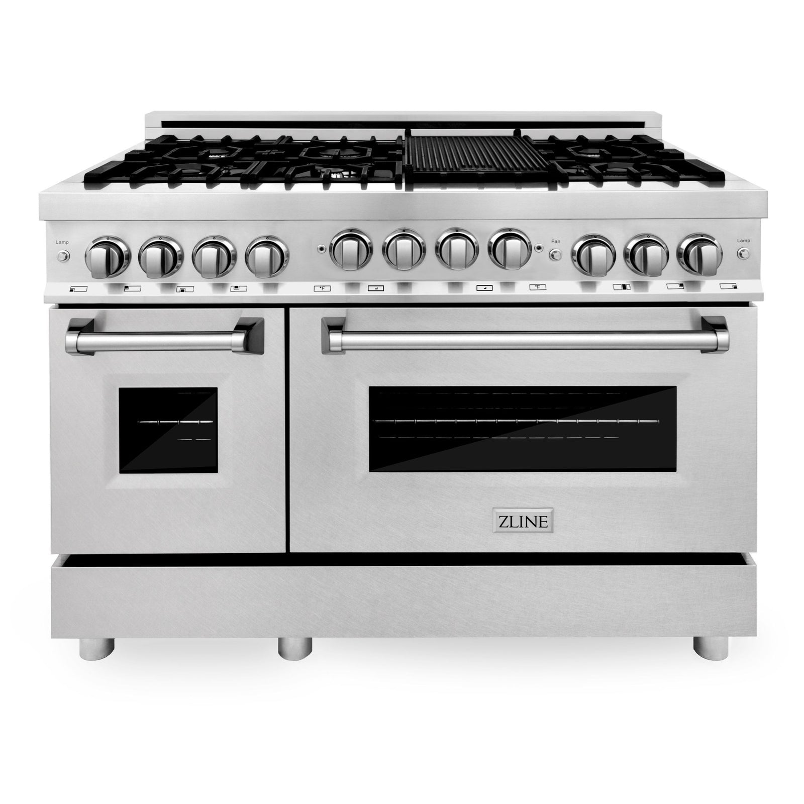 ZLINE 48 Inch 6.0 cu. ft. Range with Gas Stove and Gas Oven in Stainless Steel with a DuraSnow® Door, RG-SN-48 - Smart Kitchen Lab