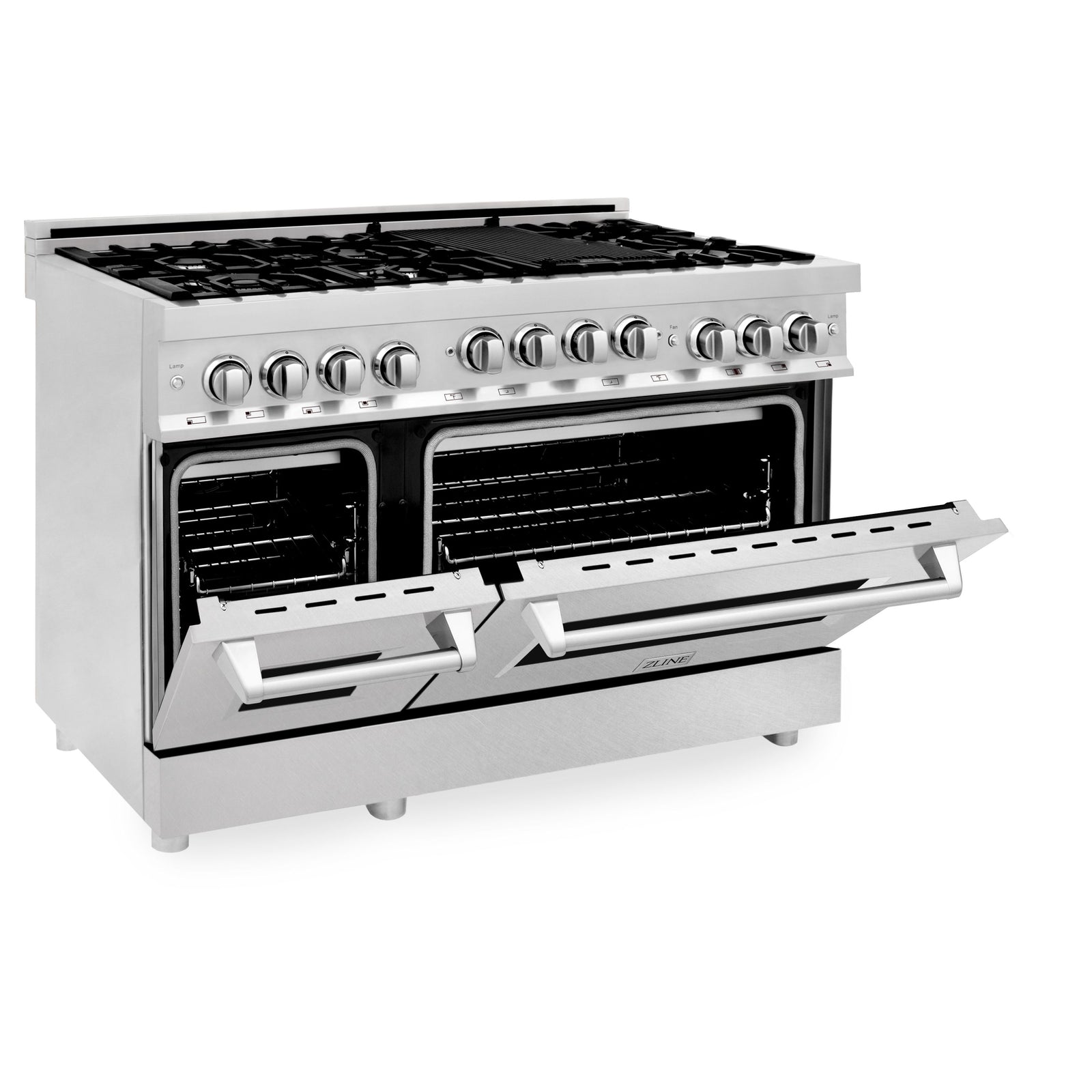 ZLINE 48 Inch 6.0 cu. ft. Range with Gas Stove and Gas Oven in Stainless Steel with a DuraSnow® Door, RG-SN-48 - Smart Kitchen Lab