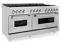 ZLINE 60 in. Professional Gas Burner and 7.4 cu. ft. Electric Oven in Stainless Steel, RA60 - Smart Kitchen Lab