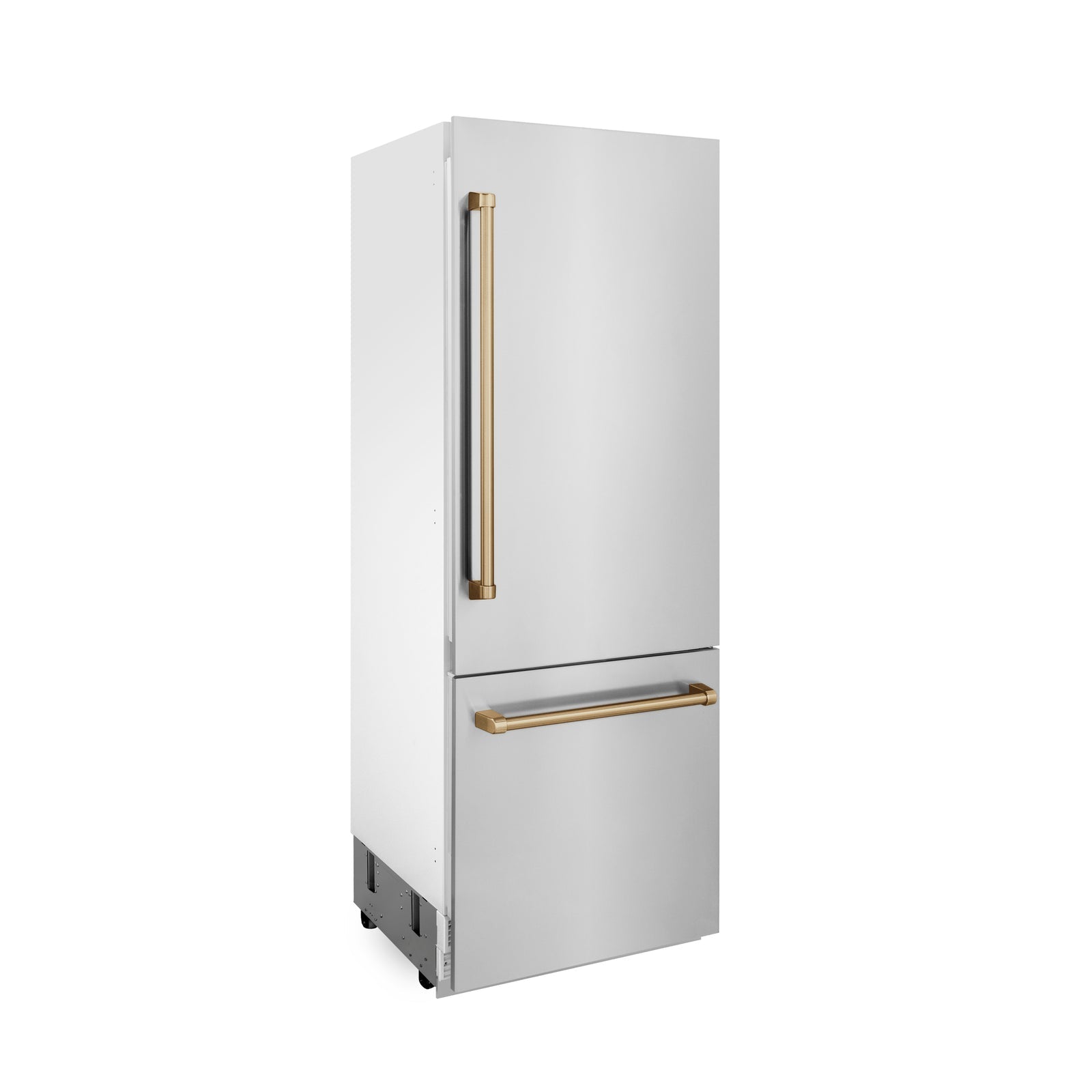 ZLINE Autograph 30 In. 16.1 cu. ft. Built-In Refrigerator with Internal Water and Ice Dispenser with Bronze Accents, RBIVZ-304-30-CB - Smart Kitchen Lab