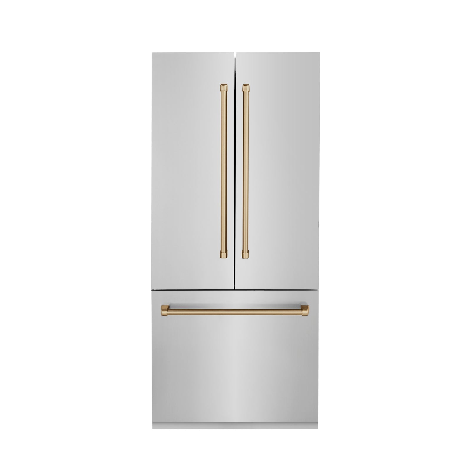 ZLINE Autograph 36 In. 19.6 cu. ft. Built-In Refrigerator with Water and Ice Dispenser with Bronze Accents, RBIVZ-304-36-CB - Smart Kitchen Lab