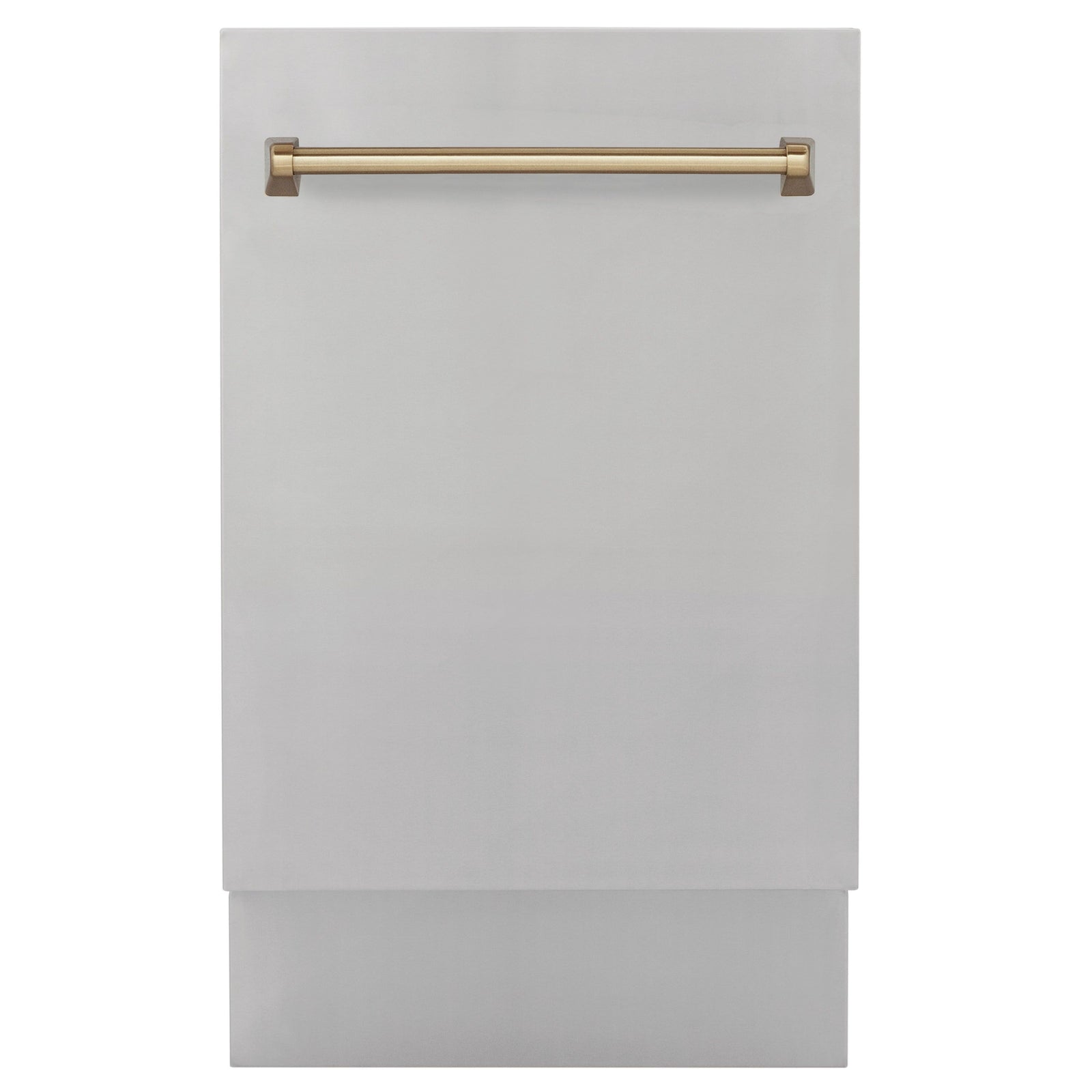 ZLINE Autograph Edition 18 in. Dishwasher in Stainless Steel with Champagne Bronze Handle, DWVZ-304-18-CB - Smart Kitchen Lab