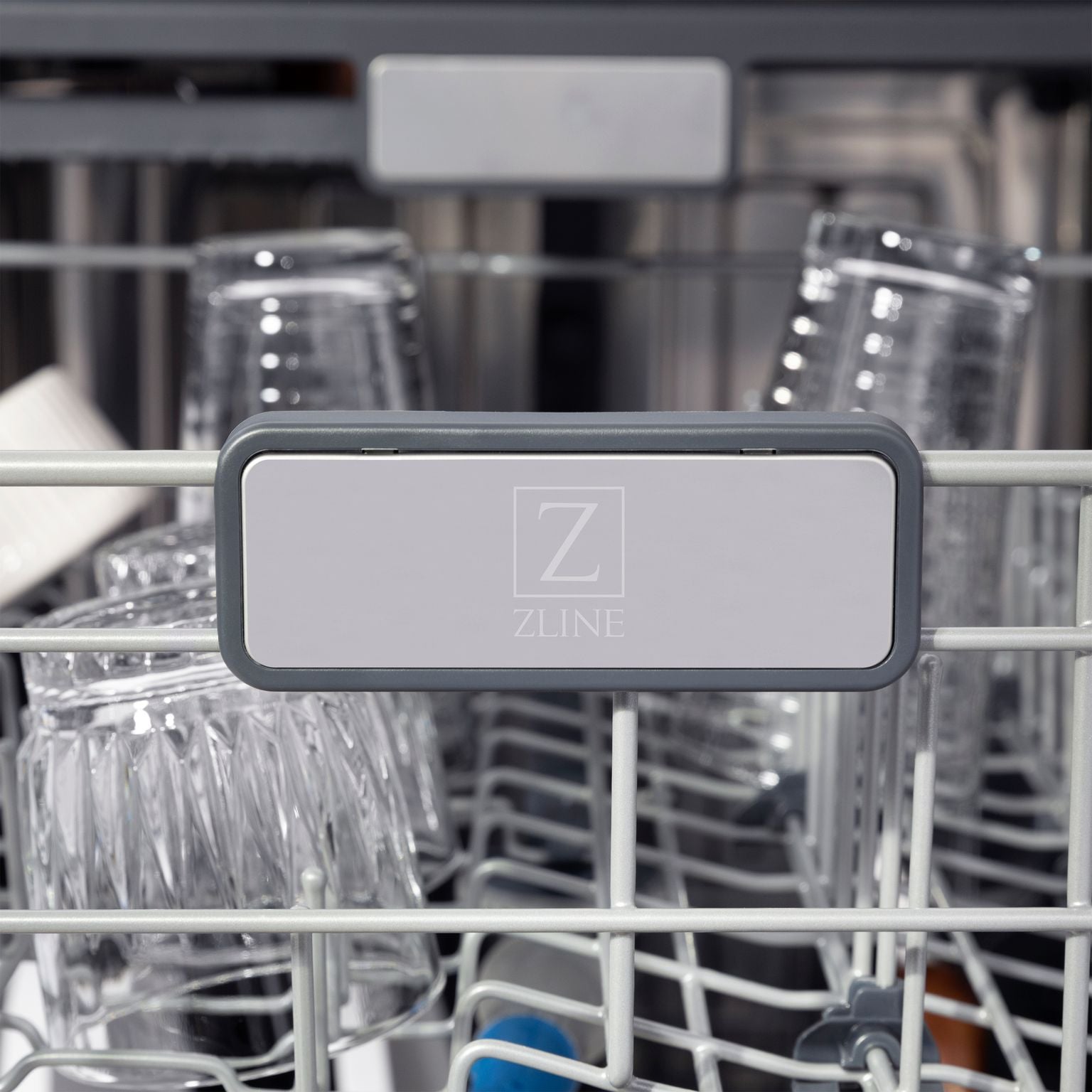 ZLINE Autograph Edition 24 In. 3rd Rack Top Touch Control Tall Tub Dishwasher in Black Stainless Steel with Champagne Bronze Handle, DWMTZ-BS-24-CB - Smart Kitchen Lab